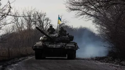 دبابة تابعة للجيش الأوكراني