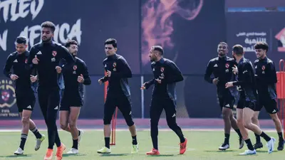 تدريبات فريق الأهلي المصري
