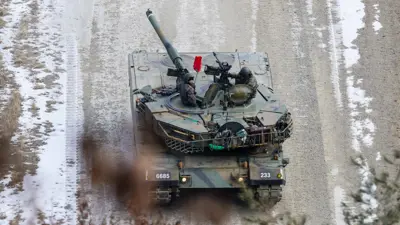 دبابة تابعة لقوات كوريا الجنوبية