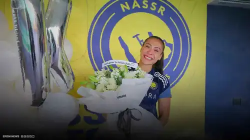 إسلام لاعبة برازيلية يشعل أجواء الفرح داخل النصر السعودي