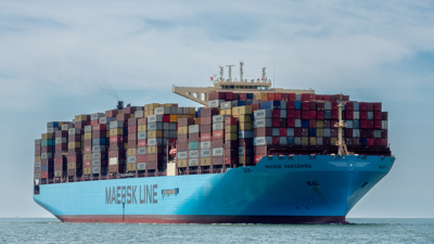 إحدى ناقلات الحاويات التابعة لمجموعة ميرسك