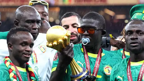 لاعبوا السنغال يحتفلون بلقب أمم إفريقيا