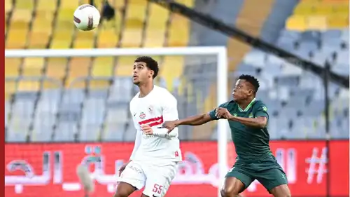 من مباراة الزمالك والاتحاد السكندري