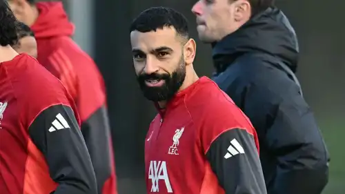 محمد صلاح في تدريبات ليفربول