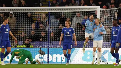 مانشستر سيتي يفوز على ليستر