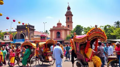 احتفالات عيد الفطر في العاصمة البنغلاديشية دكا