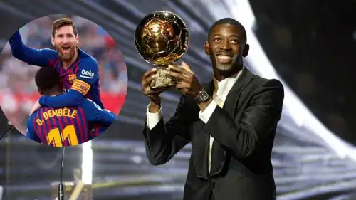 عثمان ديمبيلي وميسي