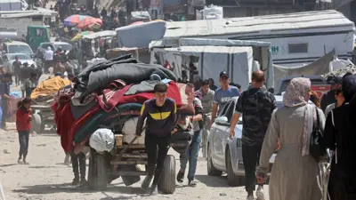 نزوح من المناطق التي تتعرض لهجوم إسرائيلي