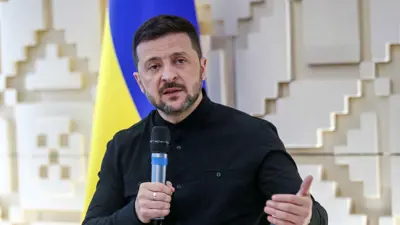 الرئيس الأوكراني فولوديمير زيلينسكي