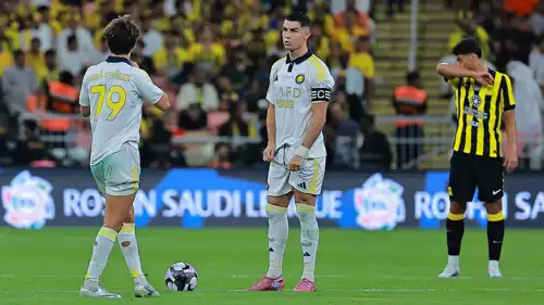 رونالدو وفيليكس في مباراة النصر ضد الاتحاد