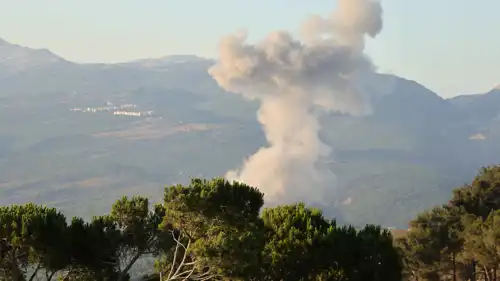 غارة إسرائيلية استهدفت منطقة جبل الريحان بجنوب لبنان