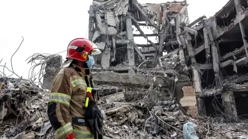 آثار هجوم إسرائيلي سابق على طهران