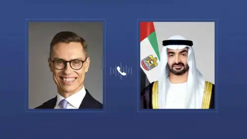 الرئيس الإماراتي والرئيس الفنلندي
