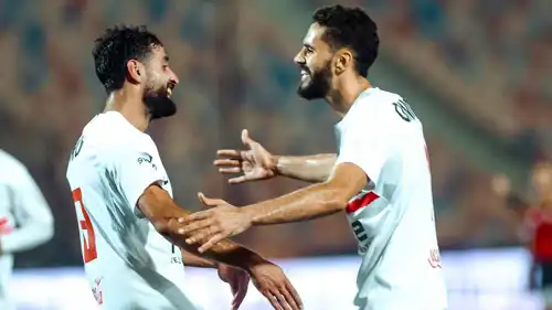 عدي الدباغ ومحمود بن تايج في مباراة الزمالك وطلائع الجيش