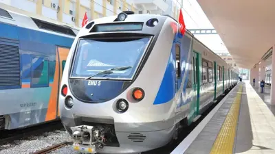 أحد القطارات التونسية 