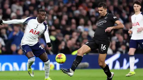 مباراة توتنهام ومانشستر سيتي في الدوري الإنجليزي