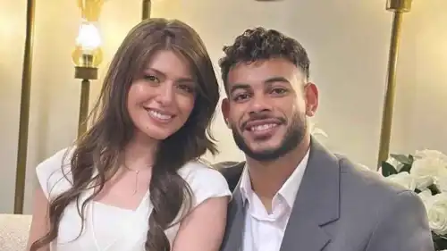 نبيل عماد دونغا وخطيبته