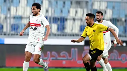 من مباراة الزمالك وكهرباء الإسماعيلية