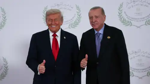 أردوغان وترامب في قمة شرم الشيخ