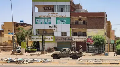 عربة تابعة لقوات الدعم السريع