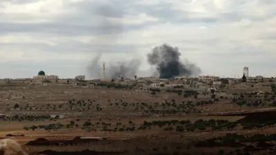 من المعارك في شمال غرب سوريا