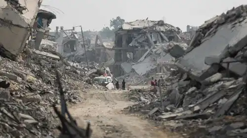 مشهد من الدمار في غزة