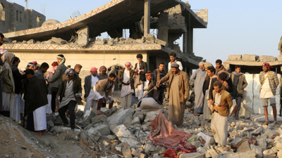 ضربات أمريكية سابقة تستهدف ميليشيا الحوثي