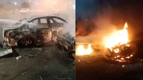 صور متداولة من موقع الانفجار