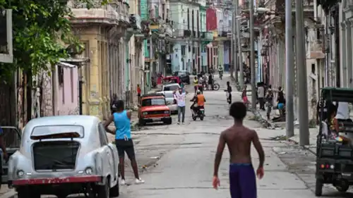 أحد شوارع هافانا، عاصمة كوبا