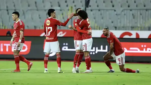 من مباراة الأهلي وسموحة