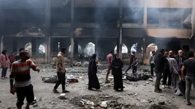 غارة إسرائيلية على مدرسة تؤوي نازحين في غزة