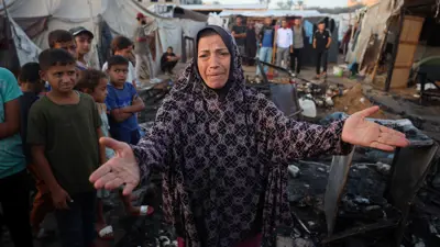 نازحون فلسطينيون في غزة