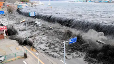 تسونامي يضرب إحدى مناطق المحيط الهادئ