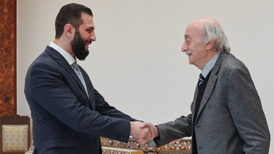 أحمد الشرع ووليد جمبلاط