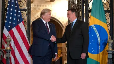 لقاء سابق بين ترامب وبولسونارو