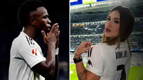 فينيسيوس جونيور مع فيرجينا فونيسكا