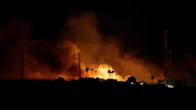 حريق سابق جنوبي لبنان إثر قصف إسرائيلي