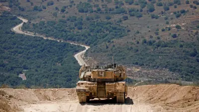 الجيش الإسرائيلي على الحدود اللبنانية الإسرائيلية 