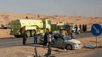 حادث مروري في السعودية (تعبيرية)