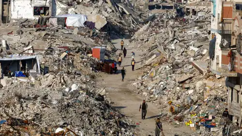 جانب من الدمار في قطاع غزة