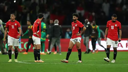 لاعبو منتخب مصر بعد الخسارة أمام السنغال