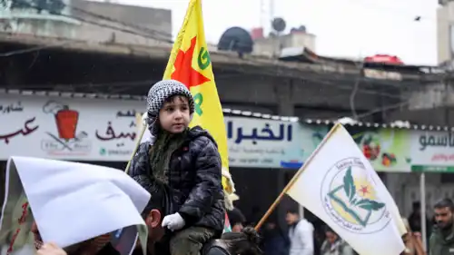 مظاهرة في القامشلي