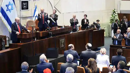 ترامب في الكنسيت الإسرائيلي