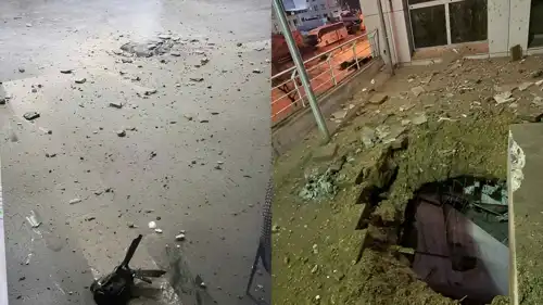 صور توثق الأضرار الناجمة عن أول خرق صاروخي إيران للاتفاق