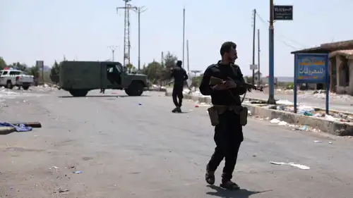 قوة من الأمن السوري في السويداء