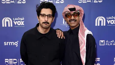 المخرج علي الكلثمي والممثل محمد الدارخ