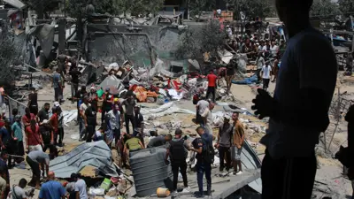 المواصي في قطاع غزة