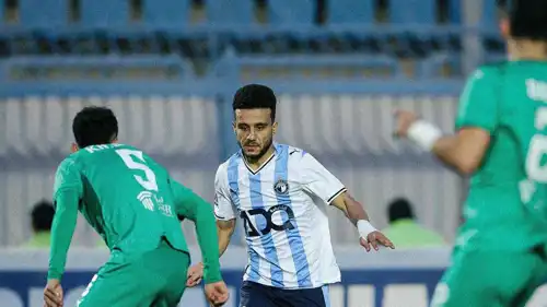 من مباراة بيراميدز والمصري