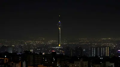 منظر عام لطهران بعد الهجوم الإسرائيلي 