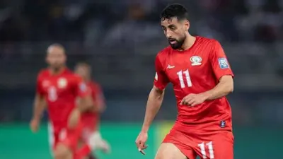 لاعب منتخب فلسطين عدي الدباغ